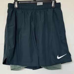 Nike Men's Deep Green Athletic Shorts